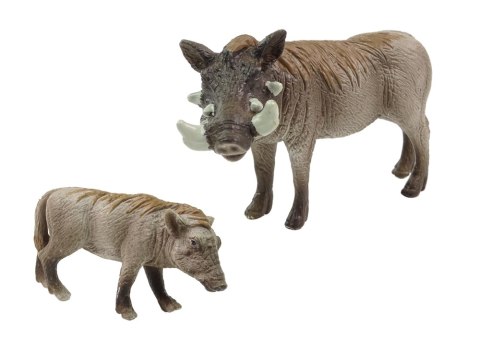 LEAN Toys Zestaw 2 Figurek Guziec Afrykański z młodym Seria Zwierzęta Świata LEAN Toys Zestaw 2 Figurek Guziec Afrykański z młodym Seria Zwierzęta Świata
