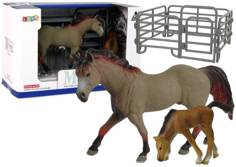 LEAN Toys Zestaw 2 Figurek Konie Zagroda Figurka Koń Rasy Capricorn LEAN Toys Zestaw 2 Figurek Konie Zagroda Figurka Koń Rasy Capricorn
