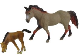 LEAN Toys Zestaw 2 Figurek Konie Zagroda Figurka Koń Rasy Capricorn