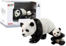 LEAN Toys Zestaw 2 Figurek Panda z młodą Pandą Zwierzęta Świata