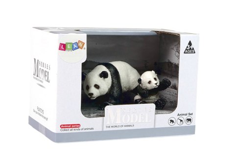 LEAN Toys Zestaw 2 Figurek Panda z młodą Pandą Zwierzęta Świata LEAN Toys Zestaw 2 Figurek Panda z młodą Pandą Zwierzęta Świata