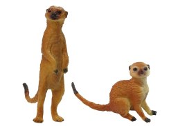 LEAN Toys Zestaw 2 Figurek Surykatki Surykatka Zwierzęta Świata