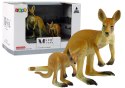 LEAN Toys Zestaw 2 figurek Kangur z młodym Kangury Zwierzęta Świata