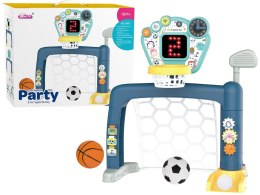 LEAN Toys Zestaw 3w1 Dla Malucha Gry Zręcznościowe Golf Koszykówka Piłka Nożna