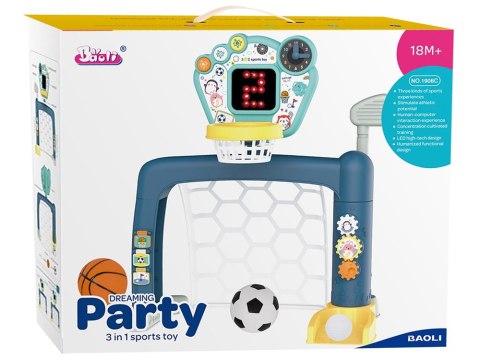 LEAN Toys Zestaw 3w1 Dla Malucha Gry Zręcznościowe Golf Koszykówka Piłka Nożna LEAN Toys Zestaw 3w1 Dla Malucha Gry Zręcznościowe Golf Koszykówka Piłka Nożna