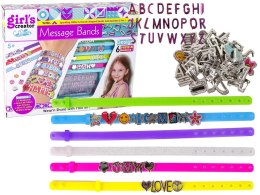 LEAN Toys Zestaw Biżuterii Bransoletek Literki DIY