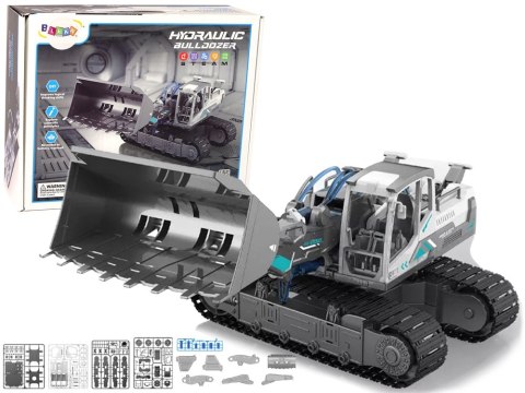 LEAN Toys Zestaw DIY Koparka Gąsienicowa Buldożer Hydraulic Power LEAN Toys Zestaw DIY Koparka Gąsienicowa Buldożer Hydraulic Power