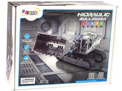 LEAN Toys Zestaw DIY Koparka Gąsienicowa Buldożer Hydraulic Power LEAN Toys Zestaw DIY Koparka Gąsienicowa Buldożer Hydraulic Power