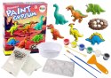 LEAN Toys Zestaw DIY Odlewy Gipsowe Malowanie Farby Dinozaury