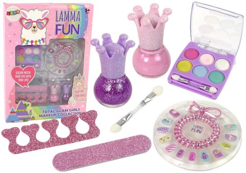 LEAN Toys Zestaw Do Makijażu Wesoła Lama Zestaw Piękności LEAN Toys Zestaw Do Makijażu Wesoła Lama Zestaw Piękności