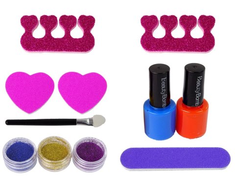 LEAN Toys Zestaw Do Malowania Paznokci Frezarka Lampa Pilnik Brokaty LEAN Toys Zestaw Do Malowania Paznokci Frezarka Lampa Pilnik Brokaty