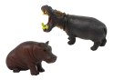 LEAN Toys Zestaw Figurek Afryka Dzikie Zwierzęta Hipopotam Zebry