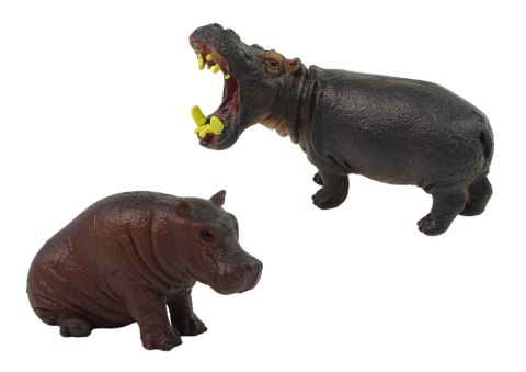 LEAN Toys Zestaw Figurek Afryka Dzikie Zwierzęta Hipopotam Zebry LEAN Toys Zestaw Figurek Afryka Dzikie Zwierzęta Hipopotam Zebry
