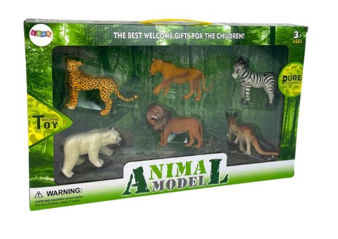 LEAN Toys Zestaw Figurek Afryka Dzikie Zwierzęta Kangur Zebra LEAN Toys Zestaw Figurek Afryka Dzikie Zwierzęta Kangur Zebra