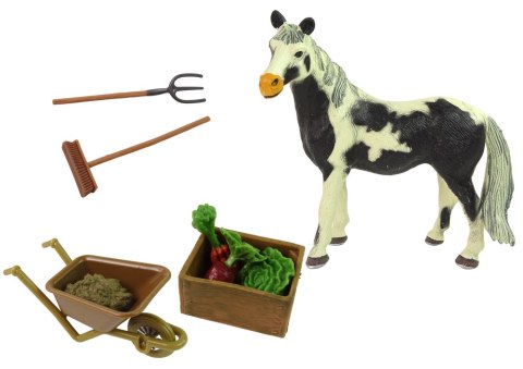 LEAN Toys Zestaw Figurek Farma Do Złożenia Drewniana Zagroda Konie LEAN Toys Zestaw Figurek Farma Do Złożenia Drewniana Zagroda Konie