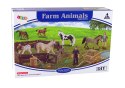 LEAN Toys Zestaw Figurek Farma Do Złożenia Drewniana Zagroda Konie