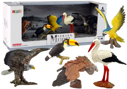 LEAN Toys Zestaw Figurek Ptaki Świata 5 elementów LEAN Toys Zestaw Figurek Ptaki Świata 5 elementów