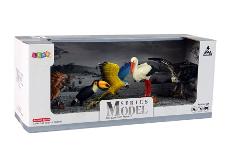 LEAN Toys Zestaw Figurek Ptaki Świata 5 elementów LEAN Toys Zestaw Figurek Ptaki Świata 5 elementów