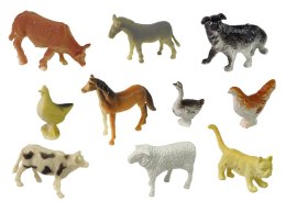 LEAN Toys Zestaw Figurek Zwierzęta Wiejskie Farma Akcesoria 34 Elementy