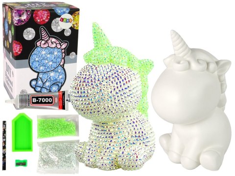 LEAN Toys Zestaw Jednorożec DIY Diamenty Kryształki Zielony LEAN Toys Zestaw Jednorożec DIY Diamenty Kryształki Zielony
