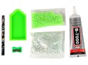 LEAN Toys Zestaw Jednorożec DIY Diamenty Kryształki Zielony