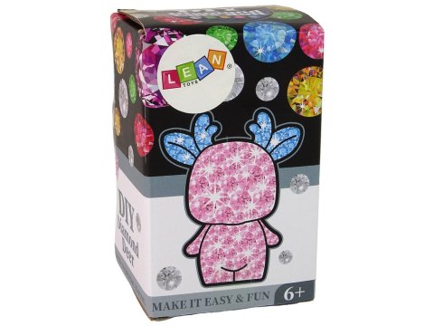 LEAN Toys Zestaw Kreatywny Renifer DIY Diamenty Kryształki Niebieski LEAN Toys Zestaw Kreatywny Renifer DIY Diamenty Kryształki Niebieski
