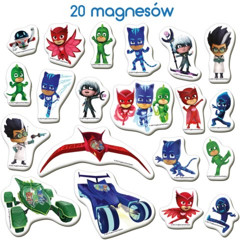 LEAN Toys Zestaw Magnesów Pidżamersi Pjmasks ME 5031-32 LEAN Toys Zestaw Magnesów Pidżamersi Pjmasks ME 5031-32