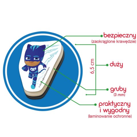 LEAN Toys Zestaw Magnesów Pidżamersi Pjmasks ME 5031-32 LEAN Toys Zestaw Magnesów Pidżamersi Pjmasks ME 5031-32