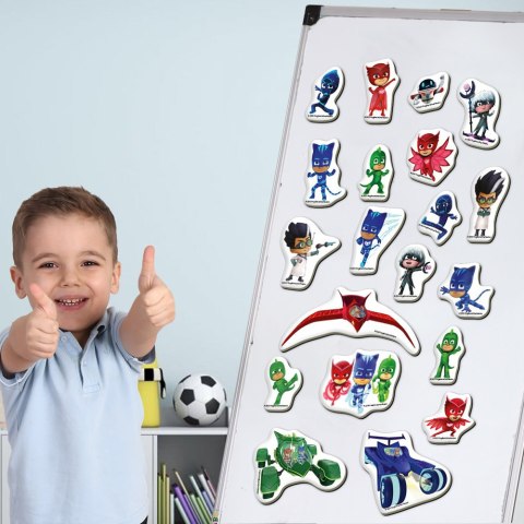 LEAN Toys Zestaw Magnesów Pidżamersi Pjmasks ME 5031-32 LEAN Toys Zestaw Magnesów Pidżamersi Pjmasks ME 5031-32