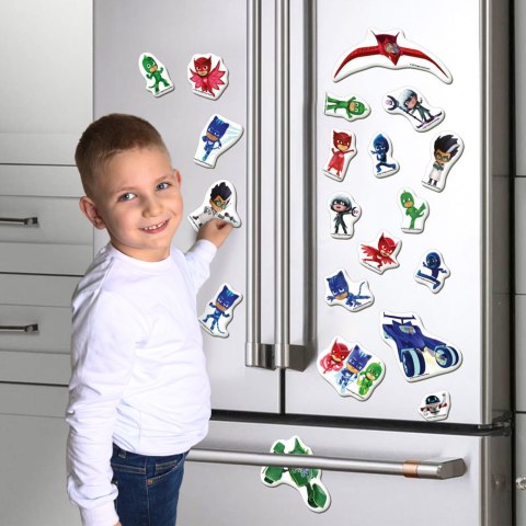 LEAN Toys Zestaw Magnesów Pidżamersi Pjmasks ME 5031-32 LEAN Toys Zestaw Magnesów Pidżamersi Pjmasks ME 5031-32