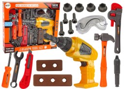 LEAN Toys Zestaw Majsterkowicza Narzędzia Zestaw Narzędzi Wiertarka Na Baterie