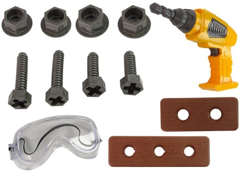 LEAN Toys Zestaw Majsterkowicza Narzędzia Zestaw Narzędzi Wiertarka Na Baterie LEAN Toys Zestaw Majsterkowicza Narzędzia Zestaw Narzędzi Wiertarka Na Baterie