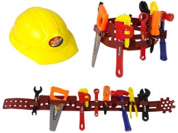 LEAN Toys Zestaw Majsterkowicza Pas z Narzędziami Kask Klucz