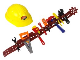 LEAN Toys Zestaw Majsterkowicza Pas z Narzędziami Kask Klucz