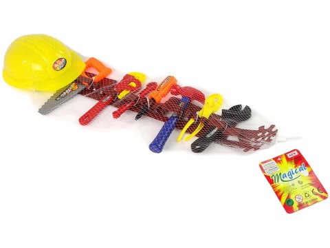 LEAN Toys Zestaw Majsterkowicza Pas z Narzędziami Kask Klucz LEAN Toys Zestaw Majsterkowicza Pas z Narzędziami Kask Klucz