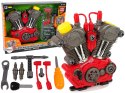 LEAN Toys Zestaw Majsterkowicza Silnik Do Rozkręcania Światło Dźwięk
