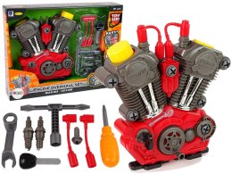 LEAN Toys Zestaw Majsterkowicza Silnik Do Rozkręcania Światło Dźwięk