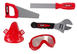 LEAN Toys Zestaw Majsterkowicza Wkrętarka Maseczka Piła Okulary