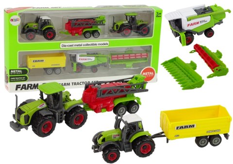 LEAN Toys Zestaw Maszyn Rolniczych Pojazdów Farmerskich 6 sztuk Traktor LEAN Toys Zestaw Maszyn Rolniczych Pojazdów Farmerskich 6 sztuk Traktor