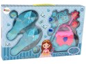 LEAN Toys Zestaw Piękności Pantofelek Torebka Niebieska Spinki