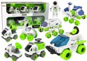 LEAN Toys Zestaw Pojazdów Kosmicznych 6w1 Łazik Satelita Astronom Dla Dzieci