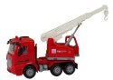 LEAN Toys Zestaw Straż Pożarna Dźwig Znaki Drogowe Strażak