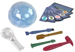LEAN Toys Zestaw Wykopaliska Eksploracja Ziemia Narzędzia Minerały Fiszki