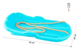 Technok Sanki Plastikowe Ślizg Ze Sznurkiem Niebieskie 6481