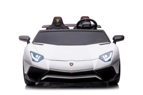 LEAN CARS Auto Na Akumulator Lamborghini XXL A8803 Białe 24V LEAN CARS Auto Na Akumulator Lamborghini XXL A8803 Białe 24V