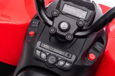 LEAN CARS Quad Na Akumulator CAN-AM Renegate Czerwony LEAN CARS Quad Na Akumulator CAN-AM Renegate Czerwony