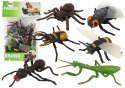 LEAN TOYS Zestaw Figurek Owadów Owady Pająk Pszczoła 6 Szt.