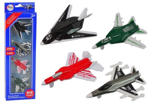 LEAN TOYS Zestaw Samoloty Odrzutowce 1:400 4 Szt LEAN TOYS Zestaw Samoloty Odrzutowce 1:400 4 Szt