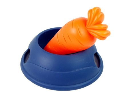 LEAN Toys Maskotka Interaktywna Króliczek Królik Biały Miska Marchewka LEAN Toys Maskotka Interaktywna Króliczek Królik Biały Miska Marchewka