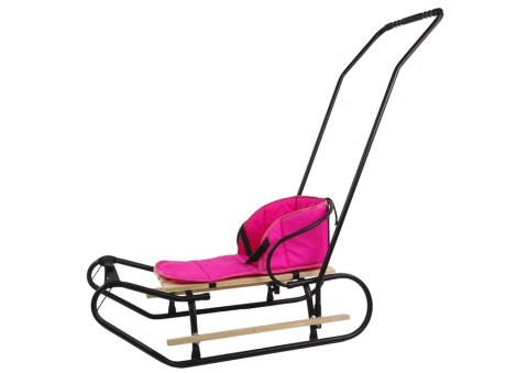 LEAN Toys Materac Do Sanek Miękki Trzy Zapięcia Różowy LEAN Toys Materac Do Sanek Miękki Trzy Zapięcia Różowy